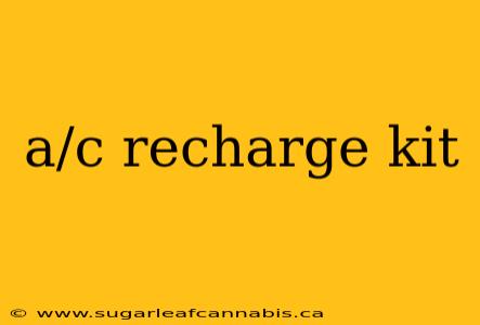 a/c recharge kit