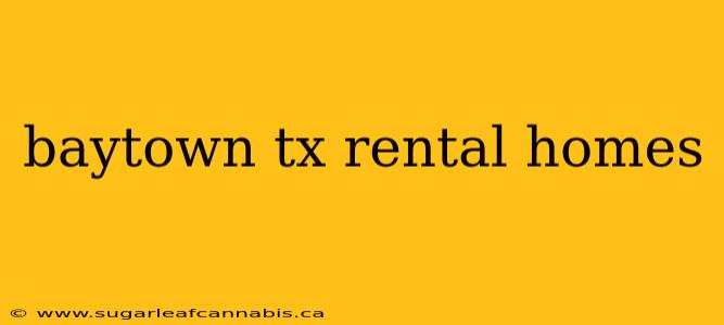 baytown tx rental homes