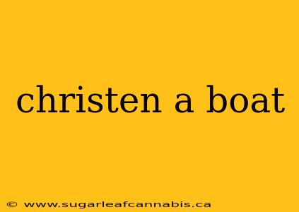 christen a boat