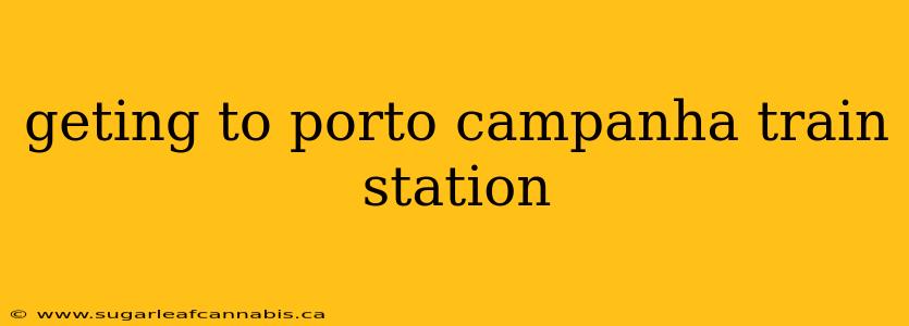 geting to porto campanha train station