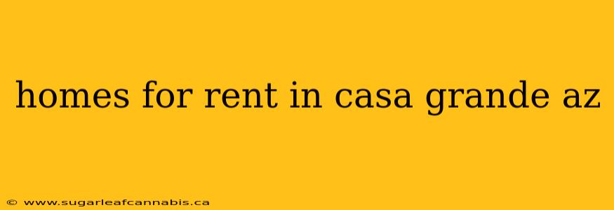 homes for rent in casa grande az