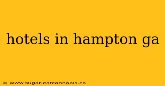 hotels in hampton ga