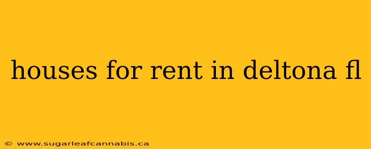 houses for rent in deltona fl