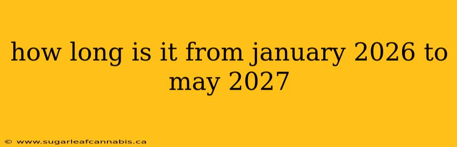 how long is it from january 2026 to may 2027