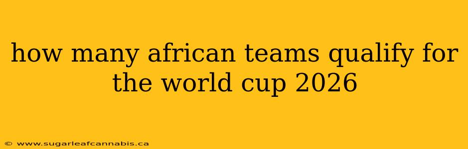 how many african teams qualify for the world cup 2026