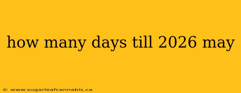 how many days till 2026 may