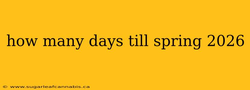 how many days till spring 2026