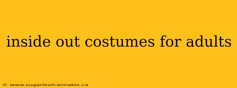 inside out costumes for adults