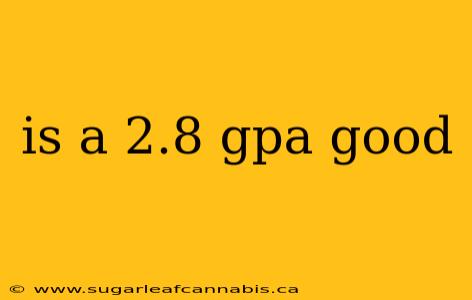 is a 2.8 gpa good