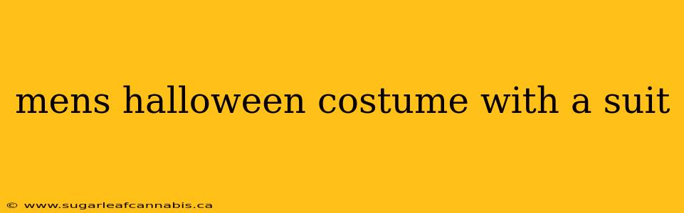 mens halloween costume with a suit