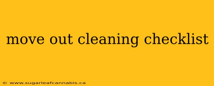 move out cleaning checklist