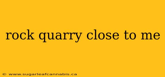 rock quarry close to me