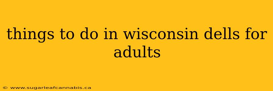 things to do in wisconsin dells for adults