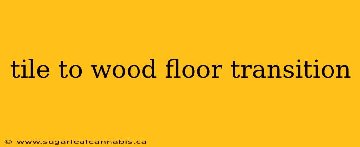 tile to wood floor transition