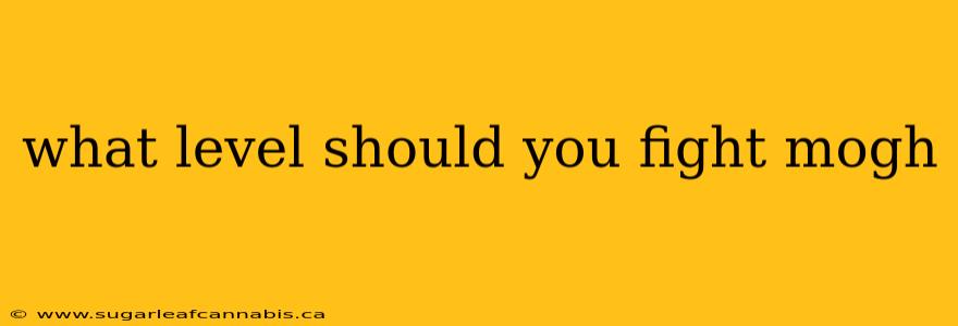 what level should you fight mogh