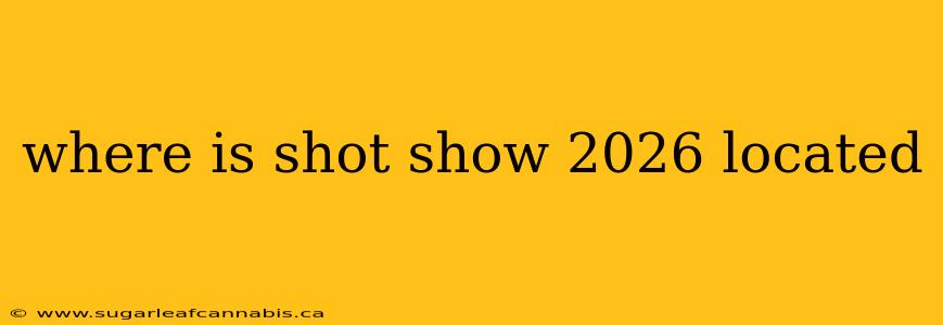 where is shot show 2026 located