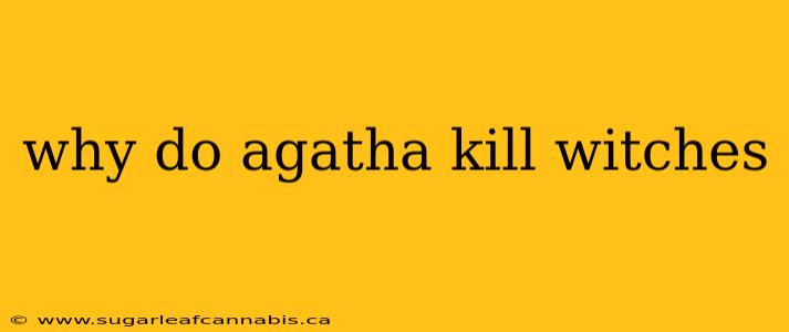 why do agatha kill witches