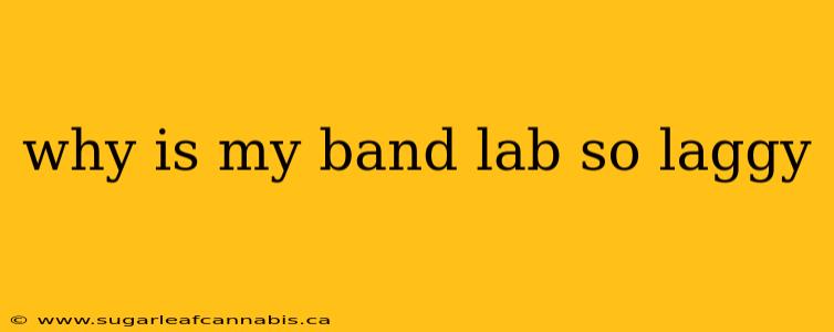 why is my band lab so laggy